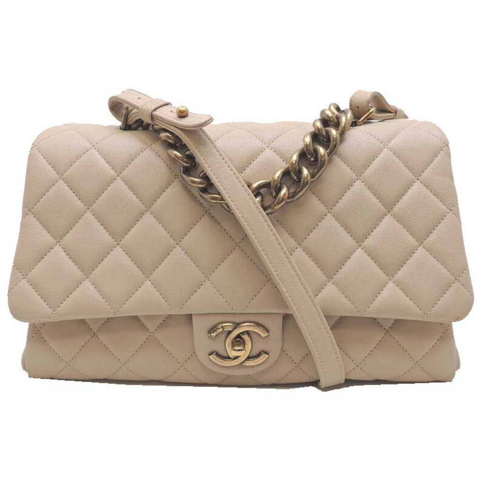 Chanel Matelasse 30 2Way Calf Shoulder Bag Ivory